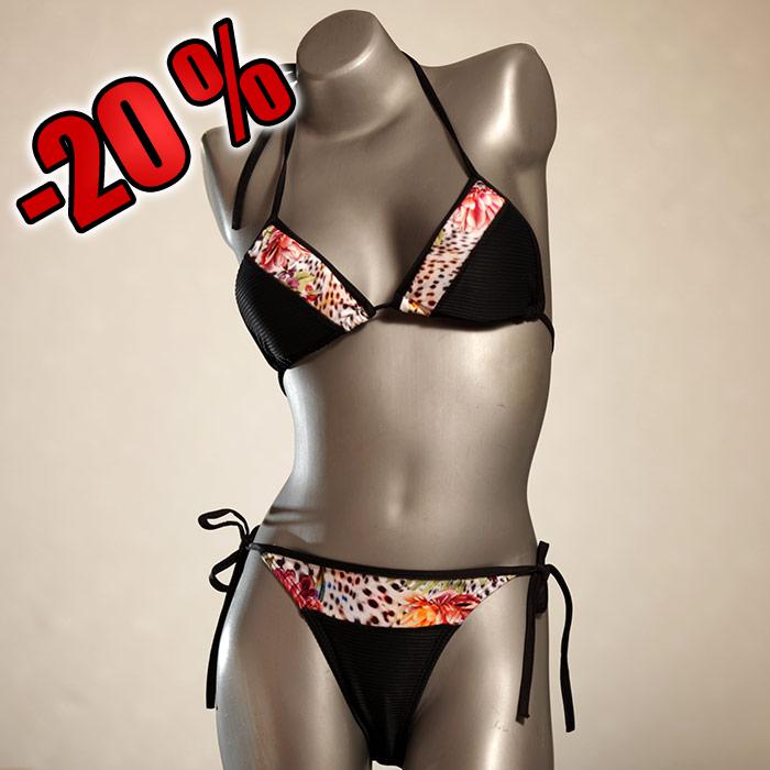 günstige attraktive preiswerte gemusterte Triangel Bikini Set, Bademode für Damen