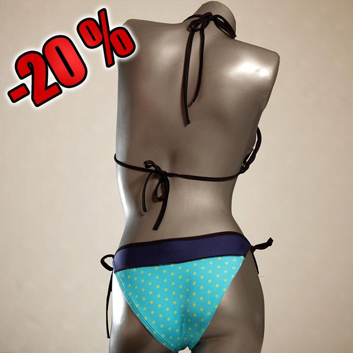 farbige ökologische nachhaltige sexy Triangel Bikini Set, Bademode für Damen