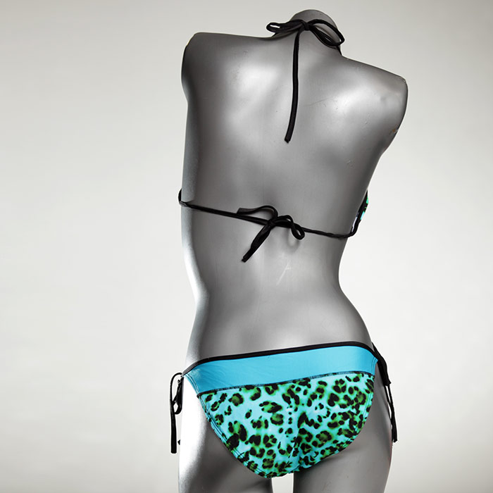 nachhaltige schöne bunte ökologische Triangel Bikini Set, Bademode für Damen thumbnail