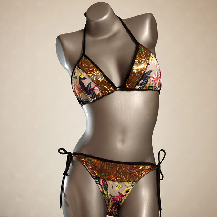 attraktive sexy farbige schöne Triangel Bikini Set, Bademode für Damen thumbnail