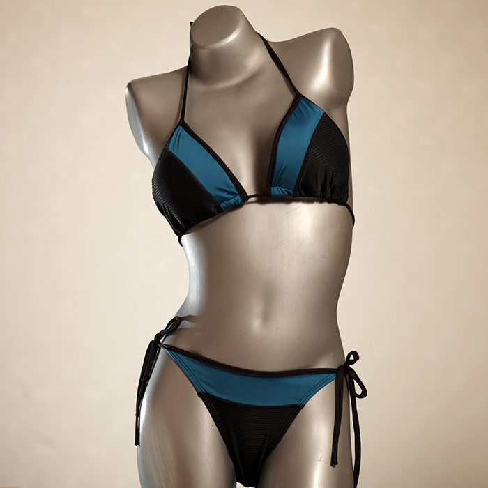 nachhaltige ökologische sexy handgemachte Triangel Bikini Set, Bademode für Damen thumbnail