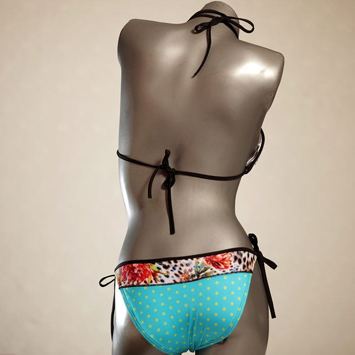 bequeme gemusterte günstige schöne Triangel Bikini Set, Bademode für Damen thumbnail