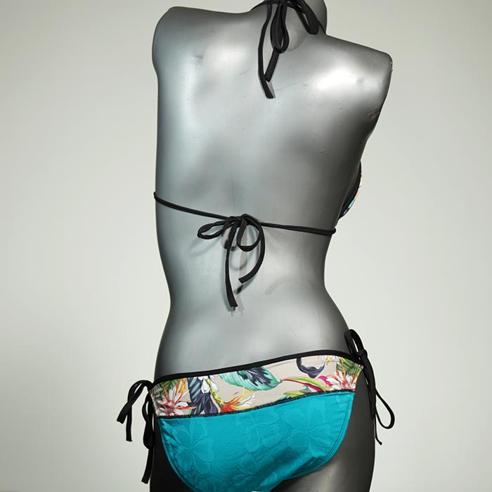 bunte gemusterte bequeme süße Triangel Bikini Set, Bademode für Damen thumbnail