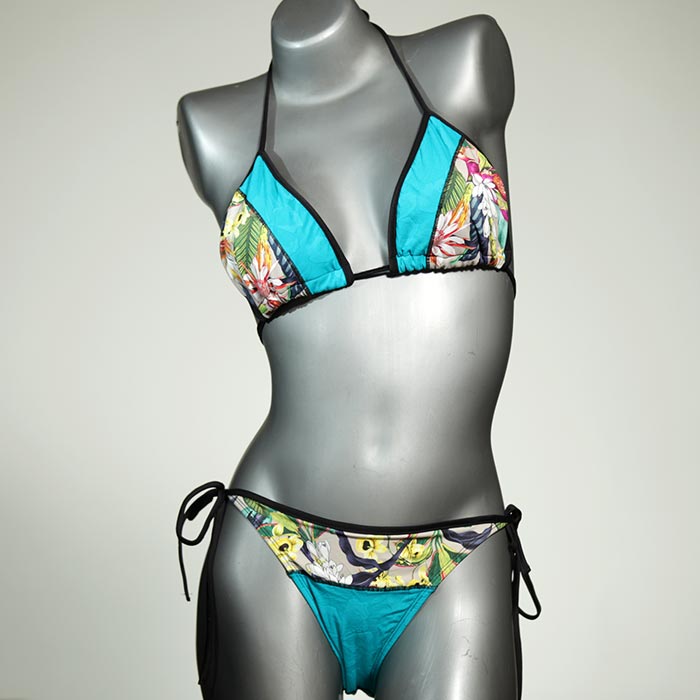 preiswerte bequeme schöne gemusterte Triangel Bikini Set, Bademode für Damen thumbnail