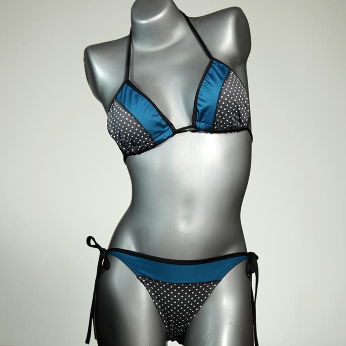 gemusterte schöne preiswerte attraktive Triangel Bikini Set, Bademode für Damen thumbnail
