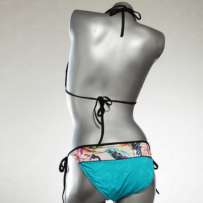 günstige farbige süße gemusterte Triangel Bikini Set, Bademode für Damen thumbnail