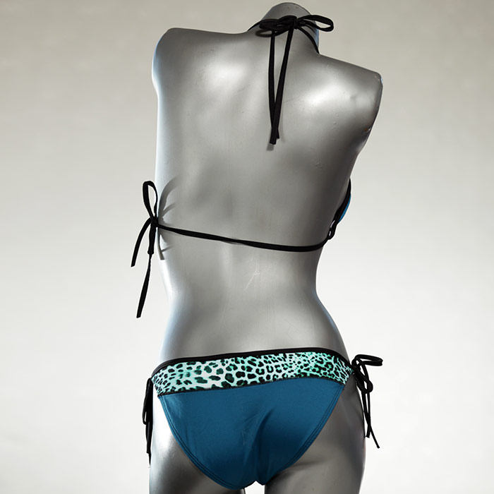 farbige günstige bunte gemusterte Triangel Bikini Set, Bademode für Damen thumbnail