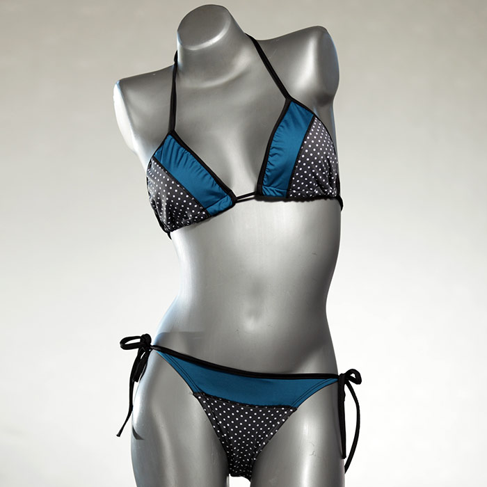 günstige  preiswerte farbige Triangel Bikini Set, Bademode für Damen thumbnail