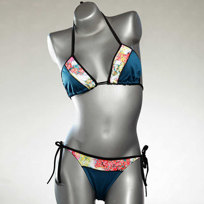 schöne günstige farbige bunte Triangel Bikini Set, Bademode für Damen thumbnail