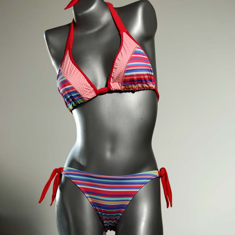 nachhaltige bunte preiswerte süße Triangel Bikini Set, Bademode für Damen thumbnail