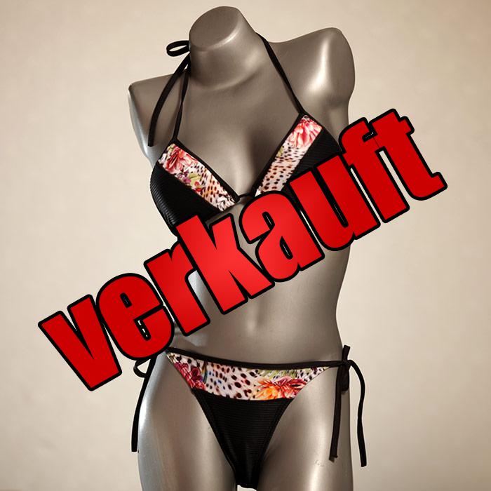 günstige attraktive preiswerte gemusterte Triangel Bikini Set, Bademode für Damen