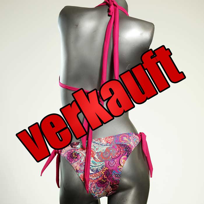 bequeme preiswerte sexy gemusterte Triangel Bikini Set, Bademode für Damen