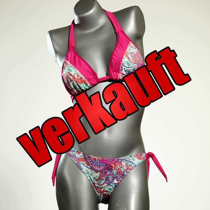bequeme preiswerte sexy gemusterte Triangel Bikini Set, Bademode für Damen