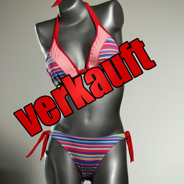 bunte ökologische gemusterte preiswerte Triangel Bikini Set, Bademode für Damen