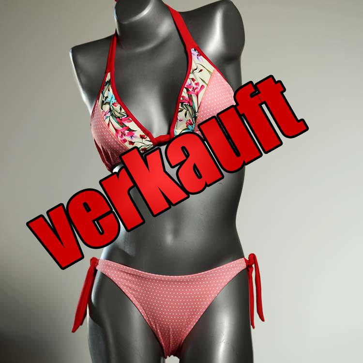 farbige sexy gemusterte ökologische Triangel Bikini Set, Bademode für Damen