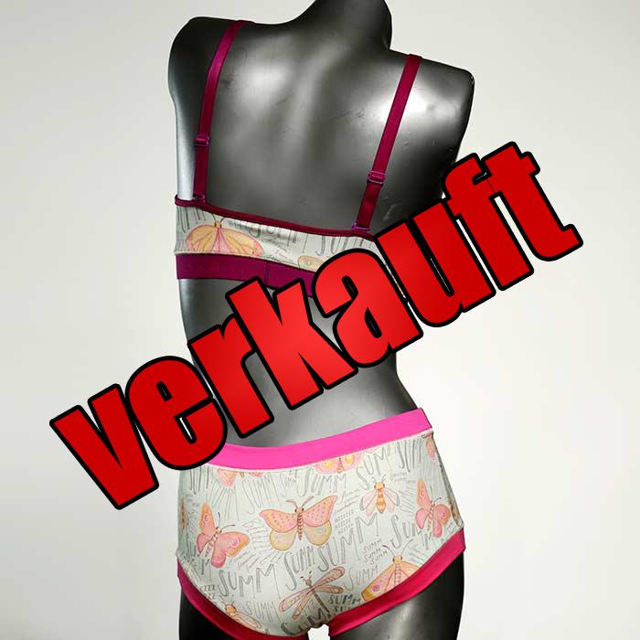 bunte farbige ökologische handgemachte Bio Ensemble mit BH