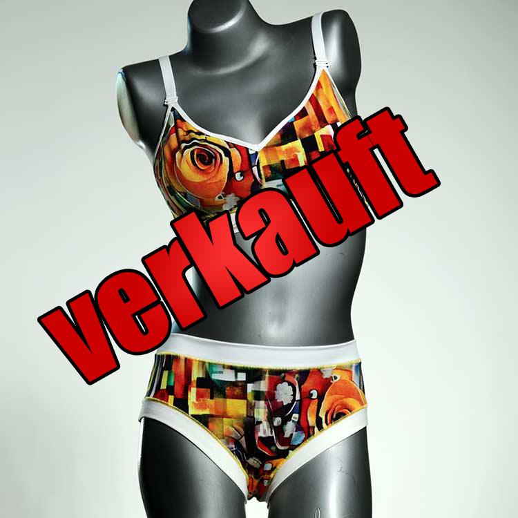 bunte bequeme ökologische nachhaltige Bio Ensemble mit BH