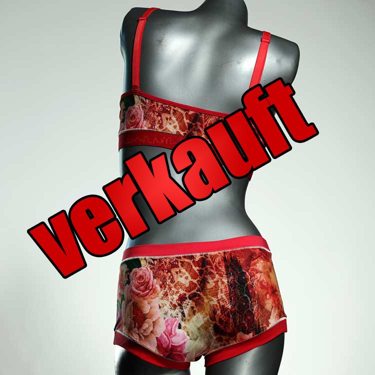 bequeme schöne gemusterte bunte Bio Ensemble mit BH