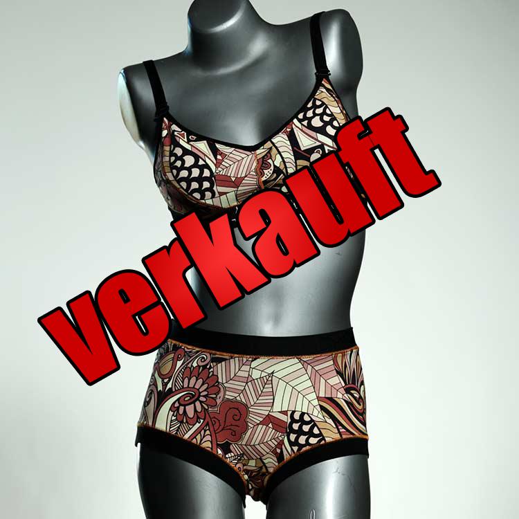 attraktive sexy schöne gemusterte Bio Ensemble mit BH