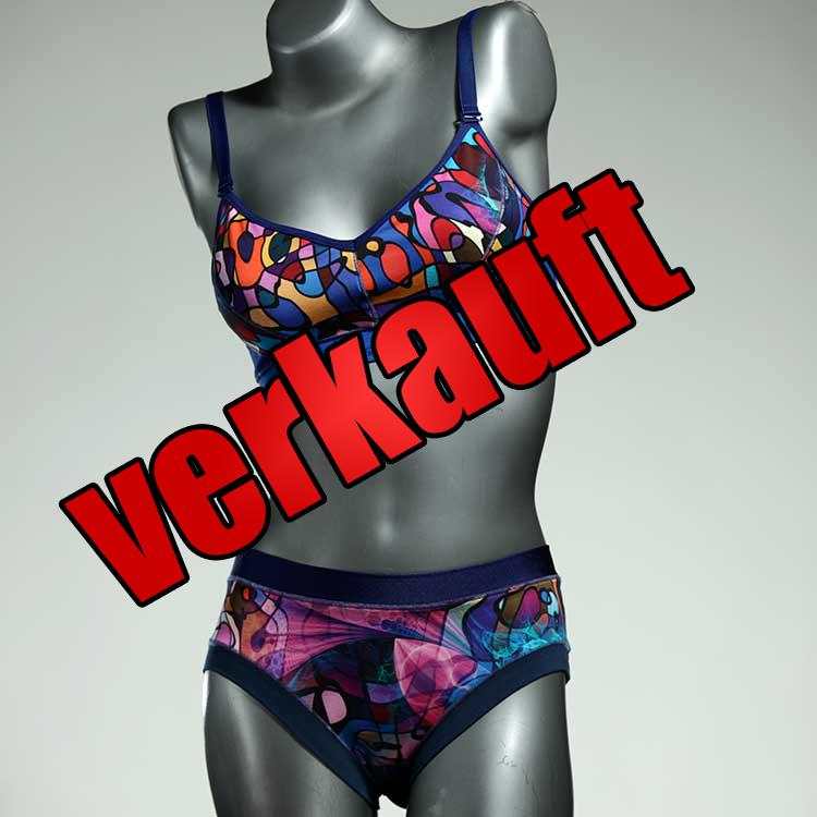 schöne bunte bequeme günstige Bio Ensemble mit BH