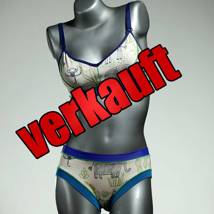 bequeme attraktive sexy farbige Bio Ensemble mit BH