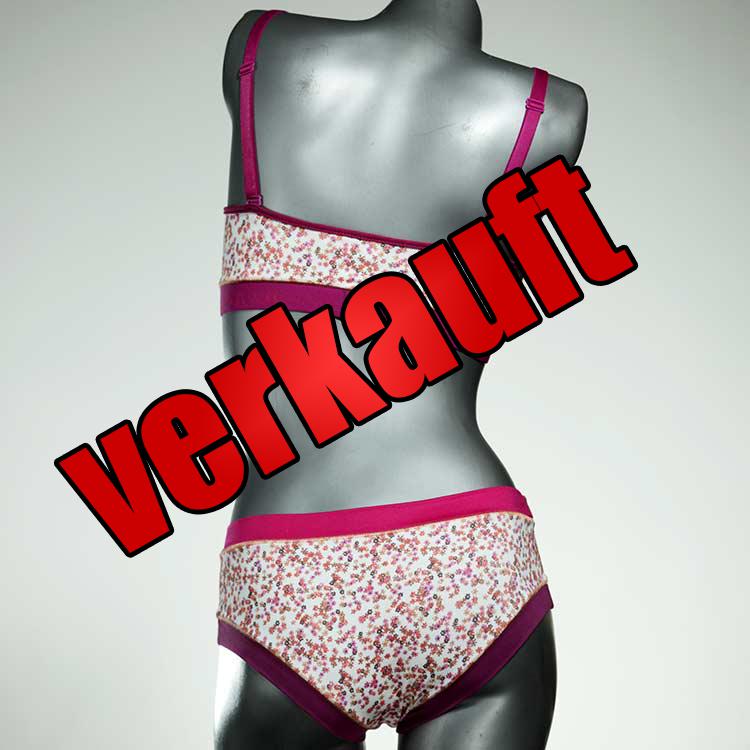 nachhaltige gemusterte sexy süße Bio Ensemble mit BH