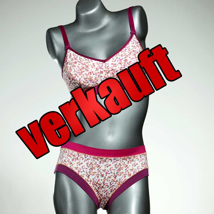 nachhaltige gemusterte sexy süße Bio Ensemble mit BH