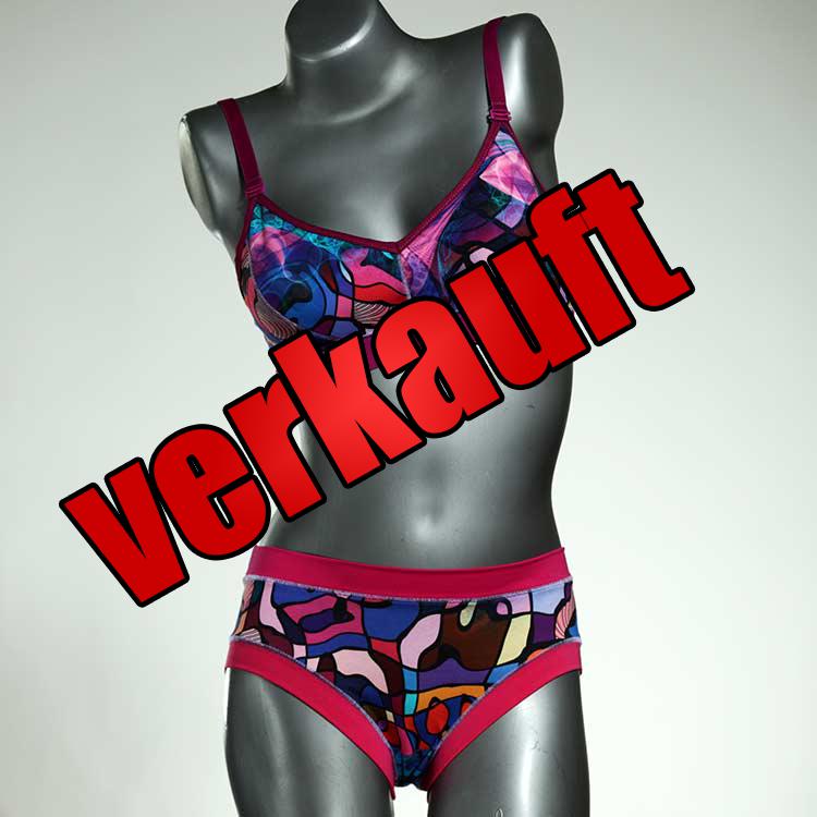 preiswerte bunte bequeme farbige Bio Ensemble mit BH