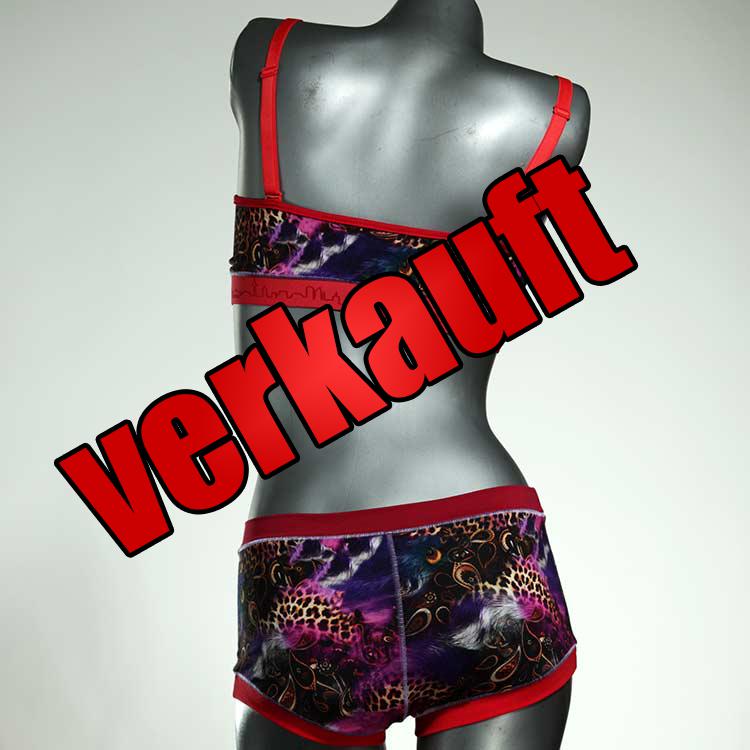 attraktive schöne gemusterte bunte Bio Ensemble mit BH