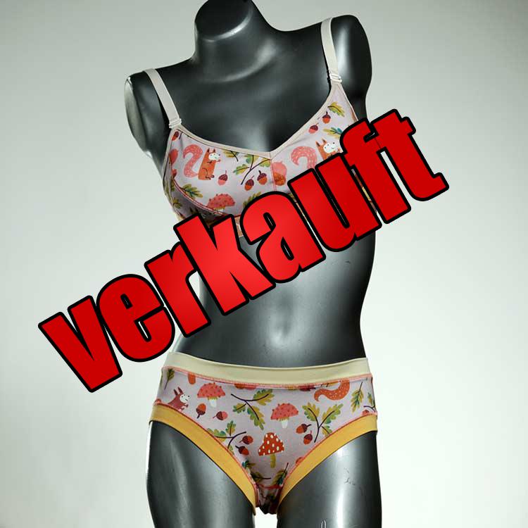 günstige bequeme farbige attraktive Bio Ensemble mit BH