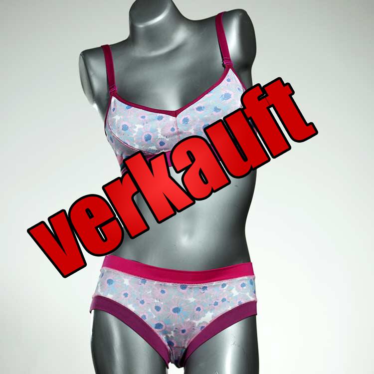 nachhaltige sexy bunte süße Bio Ensemble mit BH