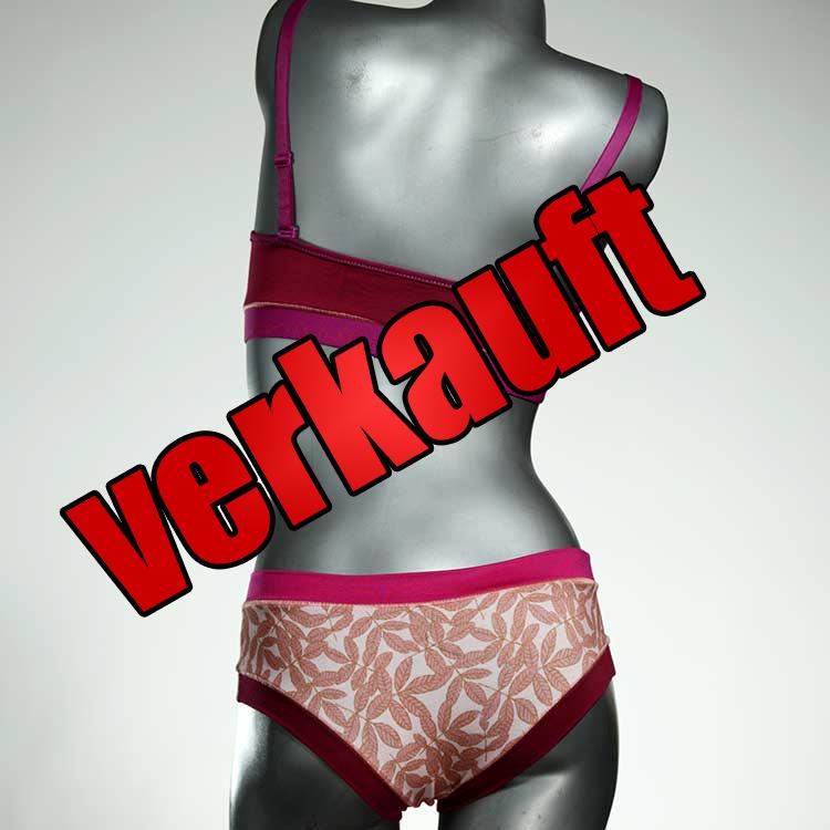 bequeme farbige schöne gemusterte Bio Ensemble mit BH