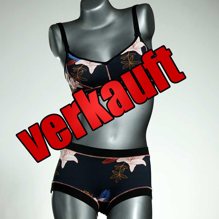 attraktive bequeme gemusterte schöne Bio Ensemble mit BH