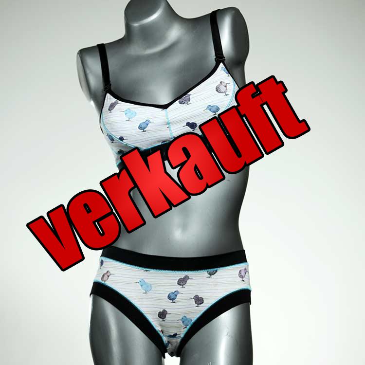 bunte attraktive handgemachte nachhaltige Bio Ensemble mit BH