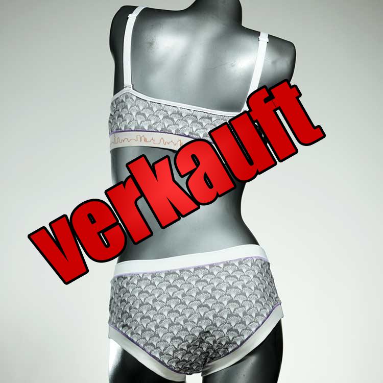 gemusterte preiswerte schöne nachhaltige Bio Ensemble mit BH