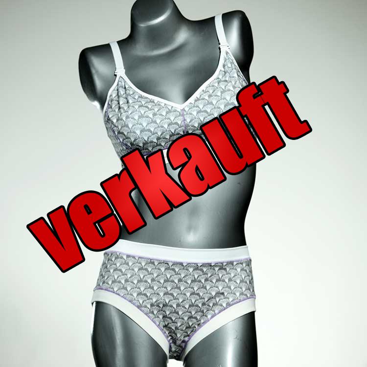 gemusterte preiswerte schöne nachhaltige Bio Ensemble mit BH