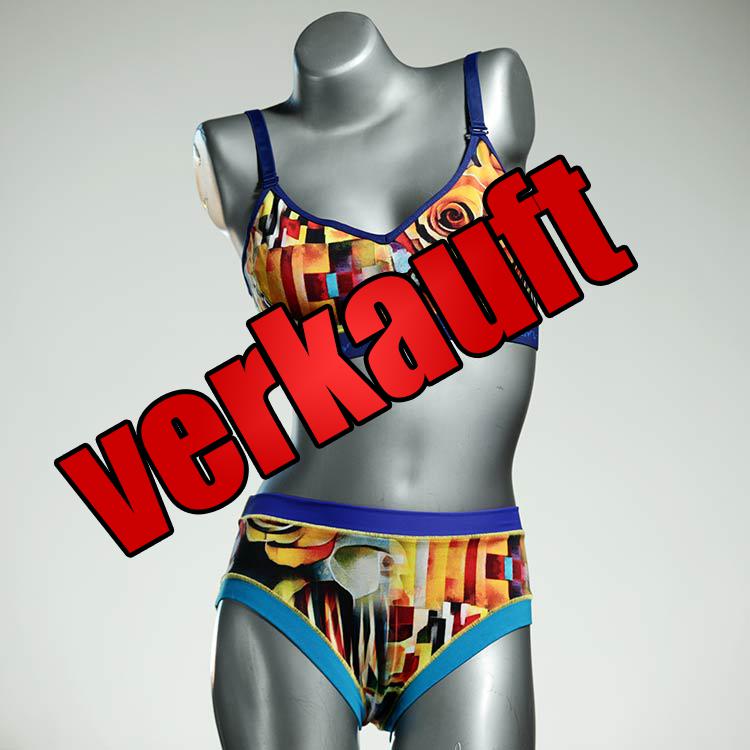 handgemachte süße günstige gemusterte Bio Ensemble mit BH