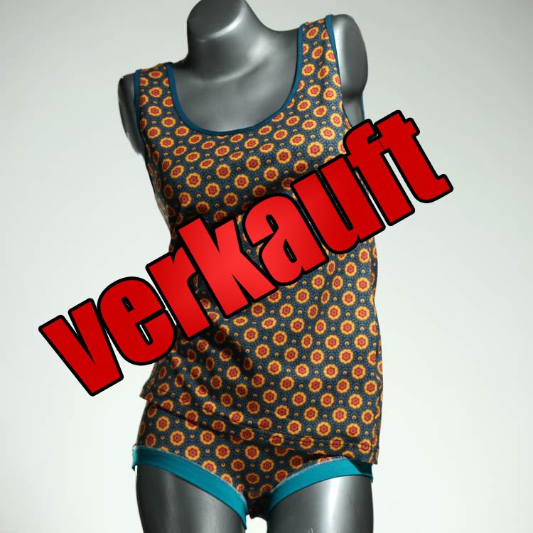 farbige sexy ökologische süße Bio Ensemble mit BH