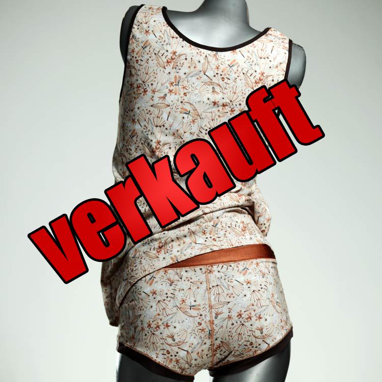 attraktive farbige nachhaltige gemusterte Bio Ensemble mit BH