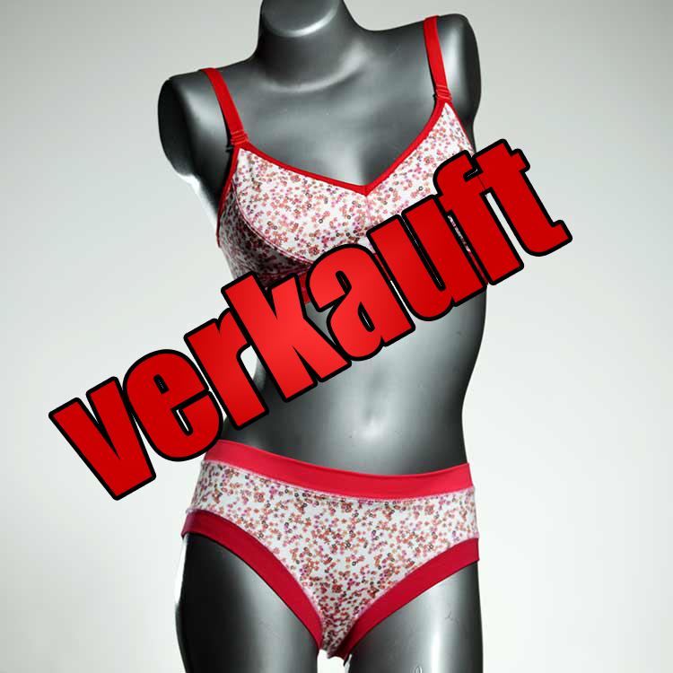 gemusterte bunte günstige attraktive Bio Ensemble mit BH