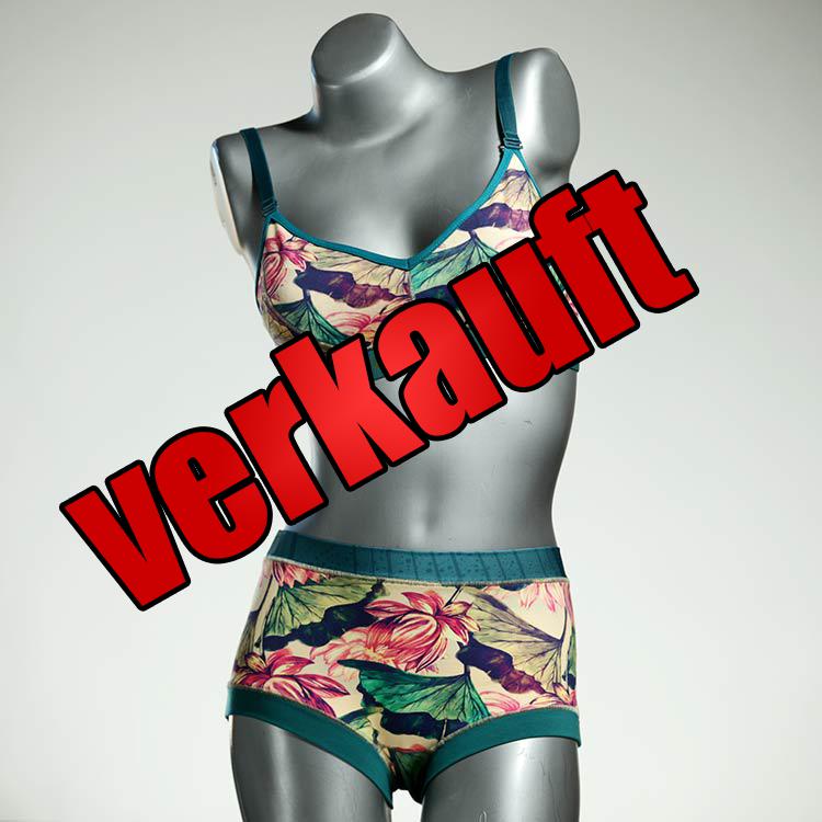 schöne attraktive sexy farbige Bio Ensemble mit BH