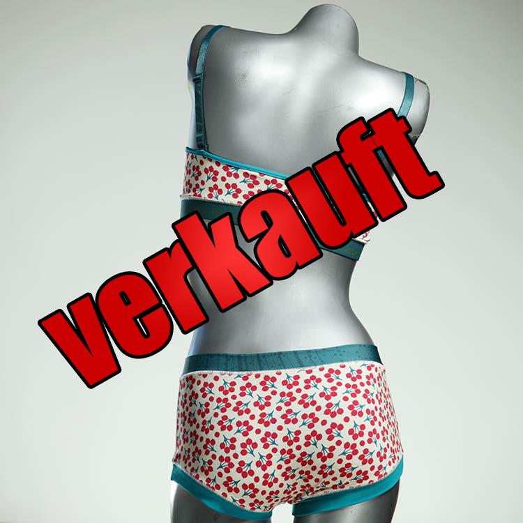 farbige bunte handgemachte gemusterte Bio Ensemble mit BH