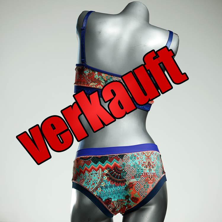 bunte nachhaltige handgemachte günstige Bio Ensemble mit BH