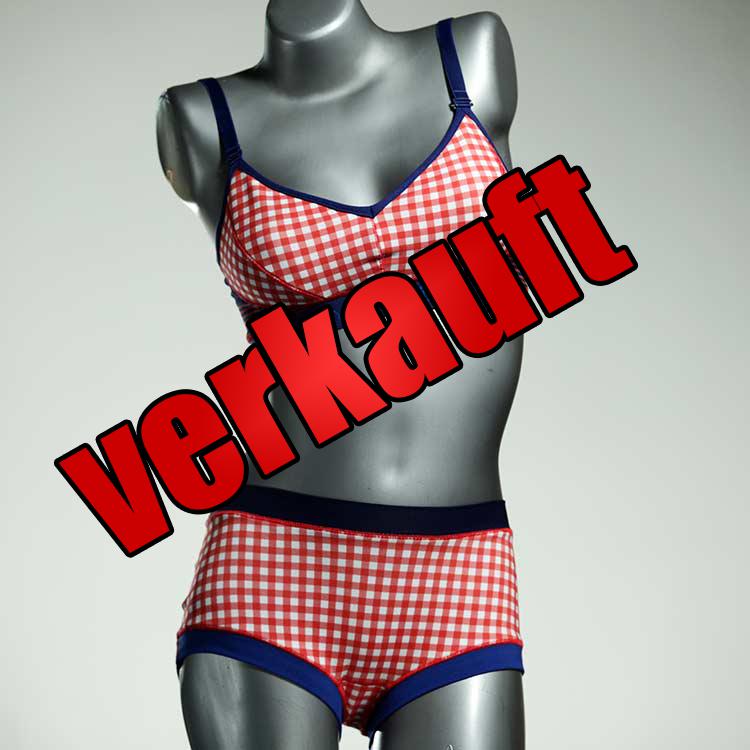 sexy gemusterte preiswerte attraktive Bio Ensemble mit BH