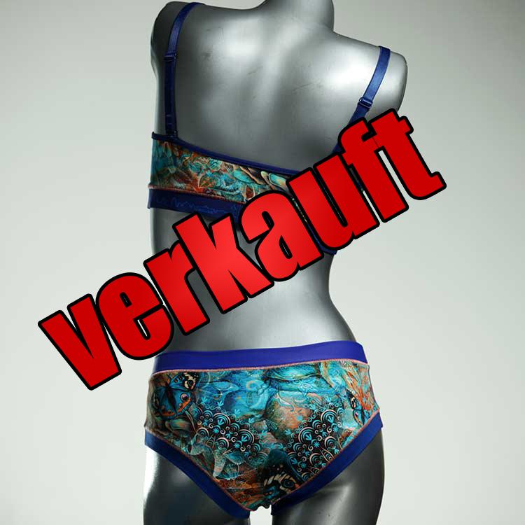 ökologische gemusterte schöne bunte Bio Ensemble mit BH