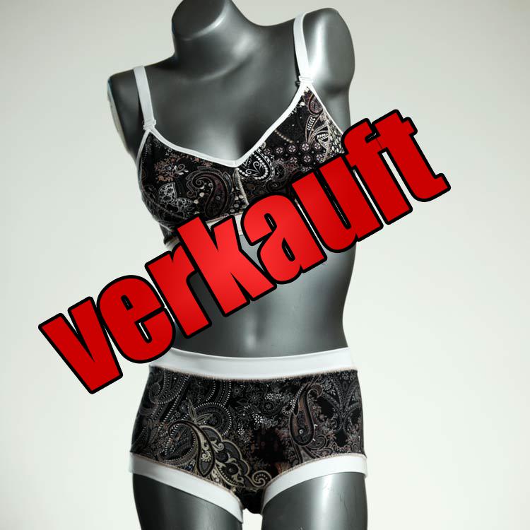 farbige bunte handgemachte sexy Bio Ensemble mit BH