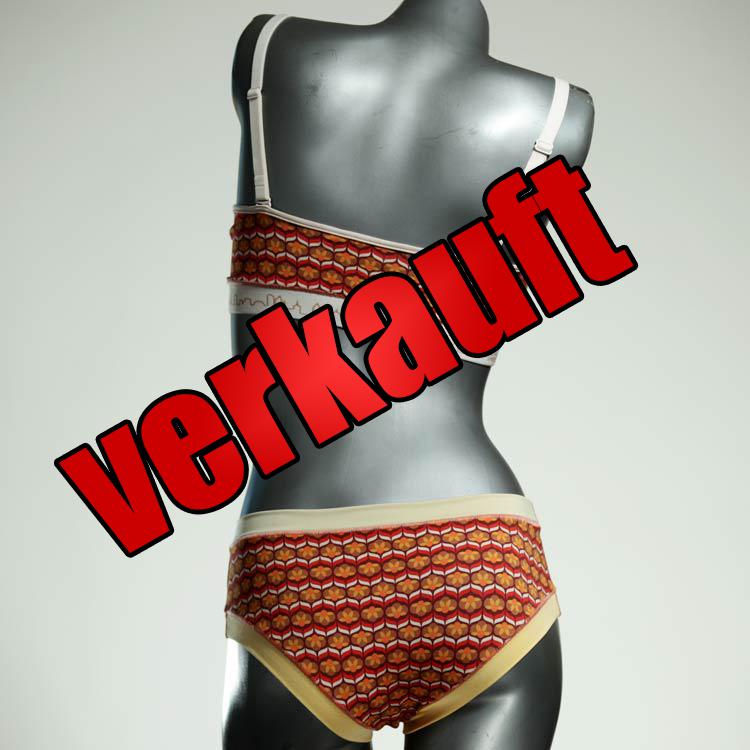 günstige schöne bunte handgemachte Bio Ensemble mit BH