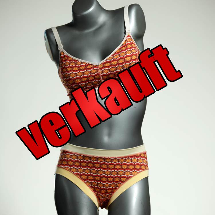 günstige schöne bunte handgemachte Bio Ensemble mit BH