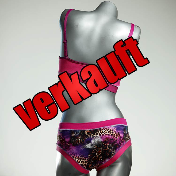 ökologische bunte farbige handgemachte Bio Ensemble mit BH