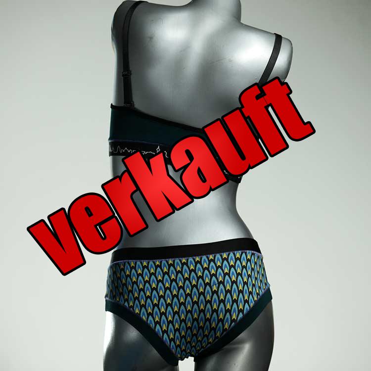 farbige gemusterte bunte preiswerte Bio Ensemble mit BH